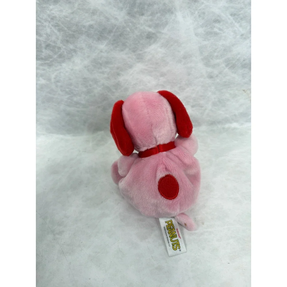 Aurora Peanuts Snoopy Plush Pink Red Valentine Stuffed Animal Dog 7 Inch